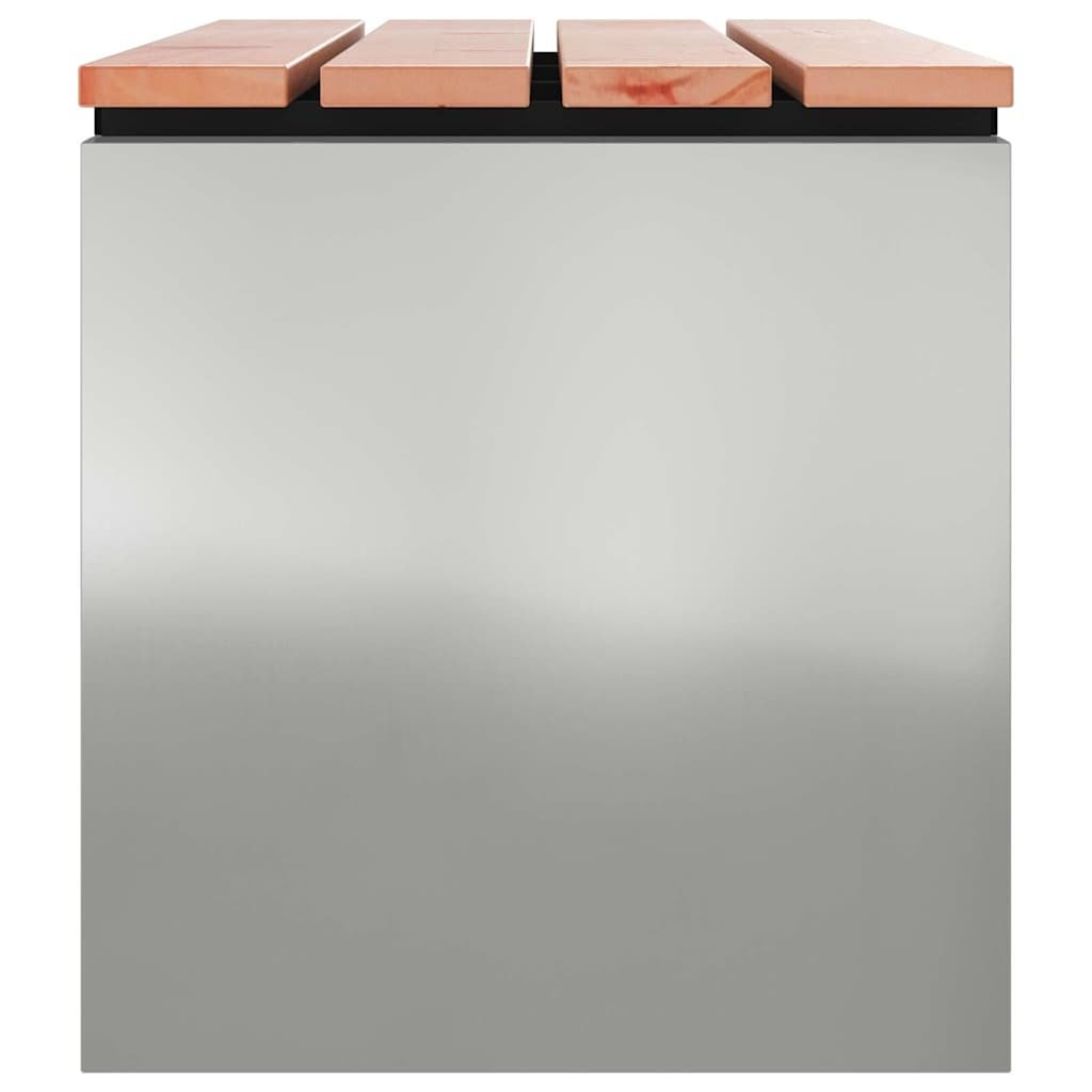 VidaXL Tuinbank Zilver 80 x 40 x 43 cm Gegalvaniseerd staal