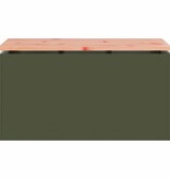 VidaXL Tuinbank Olijfgroen 80 x 40 x 43 cm Staal