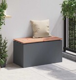 VidaXL Tuinbank Antraciet 80 x 40 x 43 cm Staal
