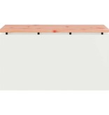 VidaXL Tuinbank Wit 80 x 40 x 43 cm Staal