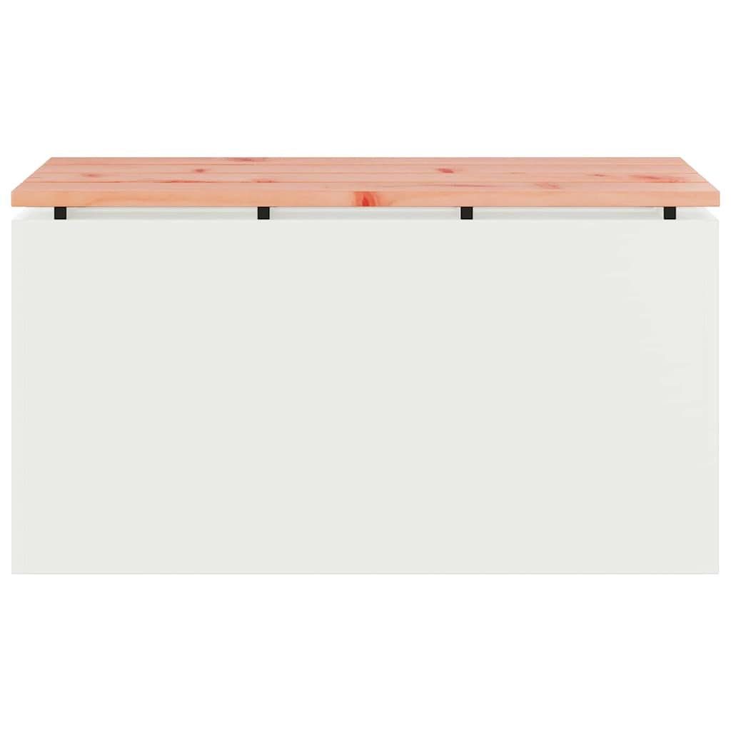 VidaXL Tuinbank Wit 80 x 40 x 43 cm Staal