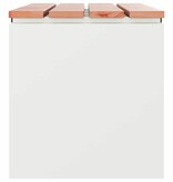 VidaXL Tuinbank Wit 80 x 40 x 43 cm Staal