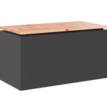 VidaXL Tuinbank Zwart 80 x 40 x 43 cm Staal