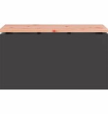 VidaXL Tuinbank Zwart 80 x 40 x 43 cm Staal