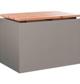 VidaXL Tuinbank Roestig 60 x 40 x 43 cm Cortenstaal