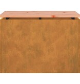 VidaXL Tuinbank Roestig 60 x 40 x 43 cm Cortenstaal