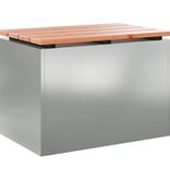 VidaXL Tuinbank Zilver 60 x 40 x 43 cm Gegalvaniseerd staal