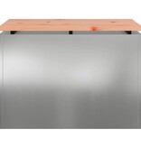 VidaXL Tuinbank Zilver 60 x 40 x 43 cm Gegalvaniseerd staal