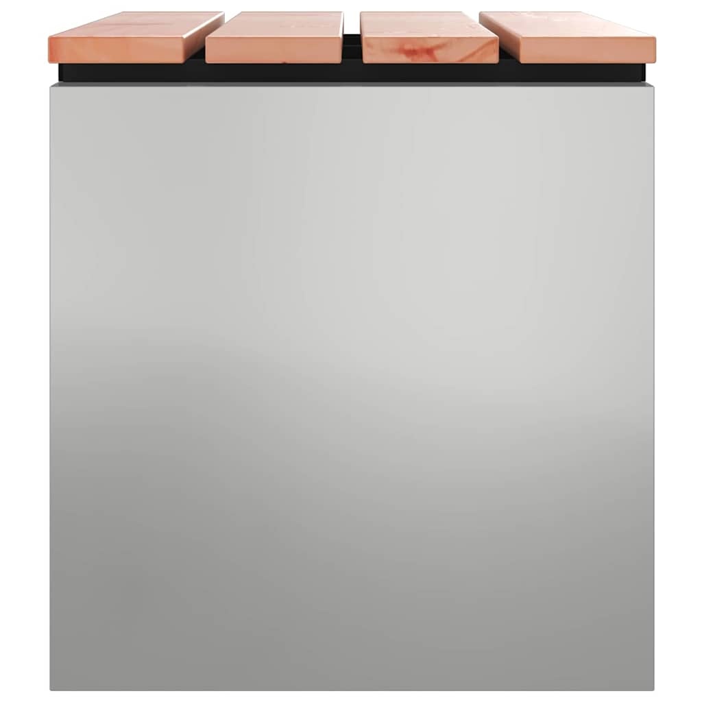 VidaXL Tuinbank Zilver 60 x 40 x 43 cm Gegalvaniseerd staal
