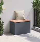 VidaXL Tuinbank Antraciet 60 x 40 x 43 cm Staal
