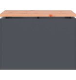 VidaXL Tuinbank Antraciet 60 x 40 x 43 cm Staal