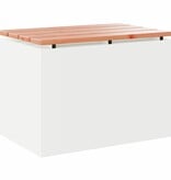 VidaXL Tuinbank Wit 60 x 40 x 43 cm Staal