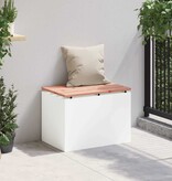 VidaXL Tuinbank Wit 60 x 40 x 43 cm Staal