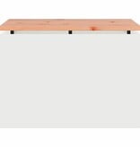 VidaXL Tuinbank Wit 60 x 40 x 43 cm Staal