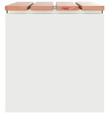 VidaXL Tuinbank Wit 60 x 40 x 43 cm Staal