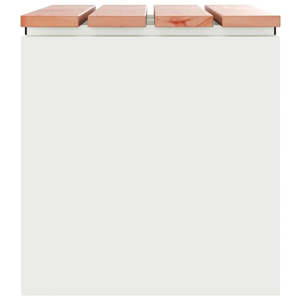 VidaXL Tuinbank Wit 60 x 40 x 43 cm Staal