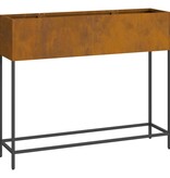 VidaXL Verhoogde Tuin Plantbak Roestig 100 x 26 x 82 cm Staal