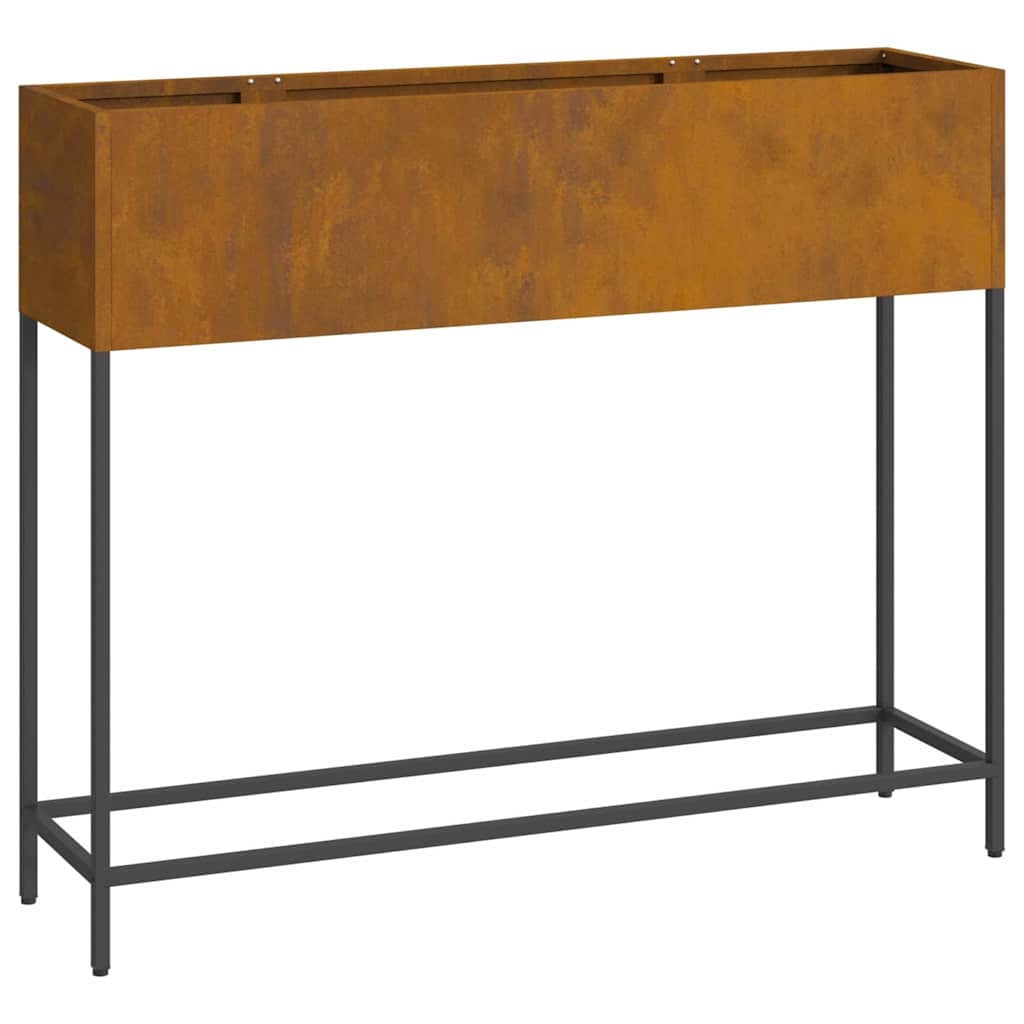 VidaXL Verhoogde Tuin Plantbak Roestig 100 x 26 x 82 cm Staal