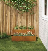 VidaXL Tuin Bloempot Roestig 100 x 60 x 45 cm Cortenstaal