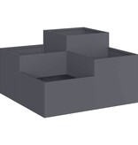VidaXL Tuin Bloempot Antraciet 100 x 100 x 48 cm Staal