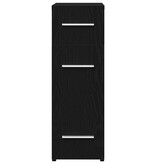 VidaXL Apothekerskast Zwart eiken 20 x 45.5 x 60 cm Bewerkt hout
