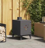 VidaXL Camping Kachel Zwart 35 x 50 x 60 cm Koudgewalst staal