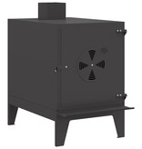 VidaXL Camping Kachel Zwart 35 x 50 x 60 cm Koudgewalst staal