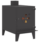 VidaXL Camping Kachel Zwart 35 x 50 x 60 cm Koudgewalst staal