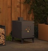 VidaXL Camping Kachel Zwart 35 x 50 x 60 cm Koudgewalst staal