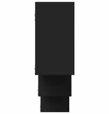 VidaXL Wandschap 159x18x66 cm bewerkt hout zwart