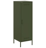 VidaXL Hoge kast 36x39x113 cm staal olijfgroen