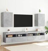VidaXL Tv-wandmeubel 40,5x30x60 cm bewerkt hout betongrijs