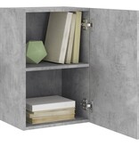 VidaXL Tv-wandmeubel 40,5x30x60 cm bewerkt hout betongrijs