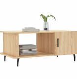 VidaXL Salontafel 90x50x40 cm bewerkt hout sonoma eikenkleurig