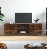 VidaXL Tv-meubel 150x30x50 cm bewerkt hout gerookt eikenkleurig