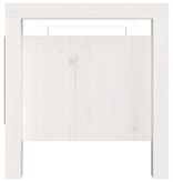 VidaXL Halbankje 80x40x43 cm massief grenenhout wit