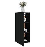 VidaXL Hangkast 35x34x90 cm bewerkt hout zwart