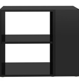 VidaXL Bijzetkast 60x30x50 cm bewerkt hout hoogglans zwart