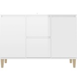 VidaXL Dressoir 101x35x70 cm bewerkt hout hoogglans wit