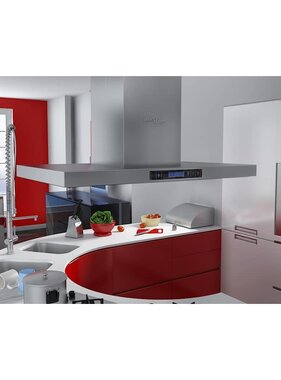 VidaXL Afzuigkap voor kookeiland met LCD-scherm