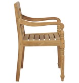 VidaXL Stoelen Batavia 2 st massief teakhout