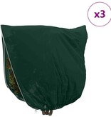 VidaXL Vorstbescherming Plantenfleece Covers 3 pcs Groen 3,5 x 3,93 m