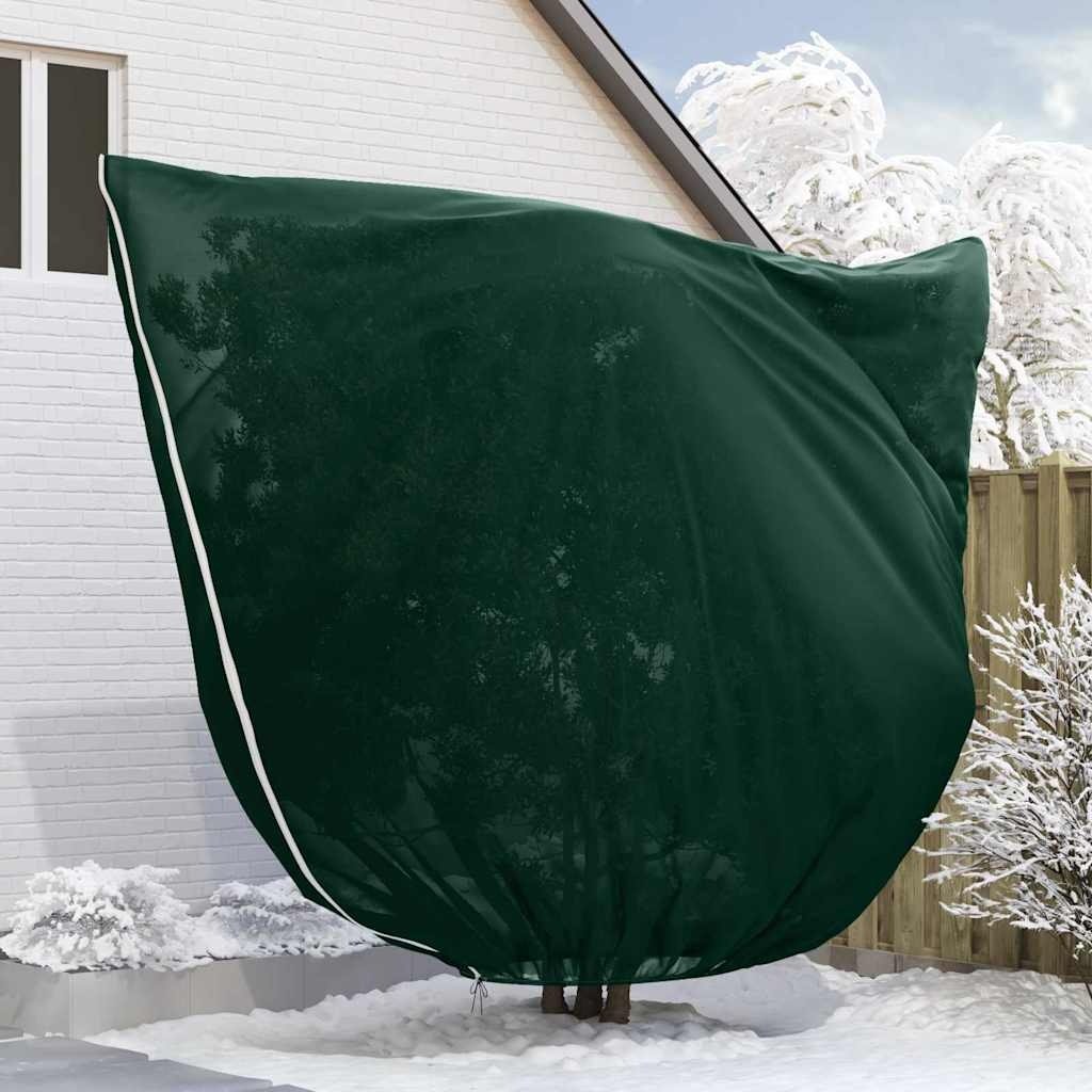 VidaXL Vorstbescherming Plantenfleece Covers 3 pcs Groen 3,5 x 3,93 m