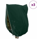 VidaXL Vorstbescherming Plantenfleece Covers 3 pcs Groen 2,4 x 2 m