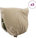 VidaXL Vorstbescherming Plantenfleece Covers 3 pcs Beige 3,5 x 3,93 m
