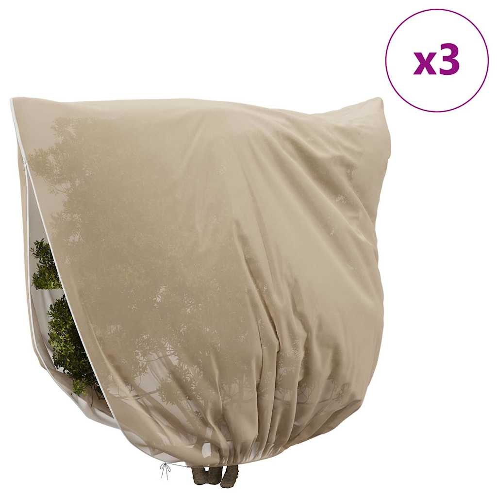 VidaXL Vorstbescherming Plantenfleece Covers 3 pcs Beige 3,5 x 3,93 m