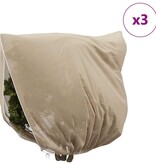 VidaXL Vorstbescherming Plantenfleece Covers 3 pcs Beige 2 x 2,36 m