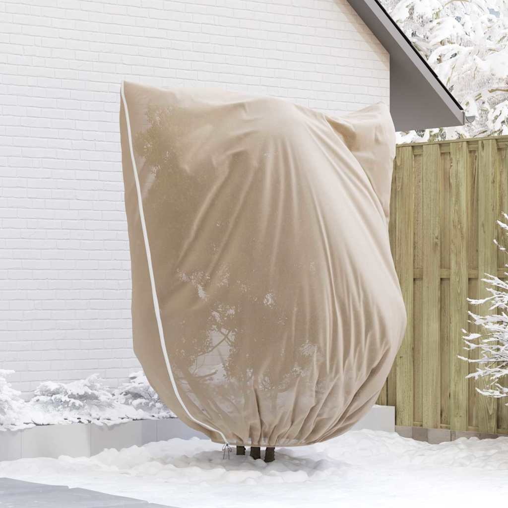 VidaXL Vorstbescherming Plantenfleece Covers 3 pcs Beige 2,4 x 2 m