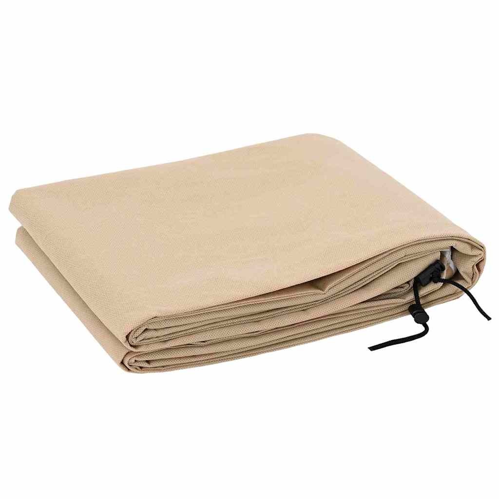 VidaXL Vorstbescherming Plantenfleece Covers 5 pcs Beige 1,55 x 1,55 m