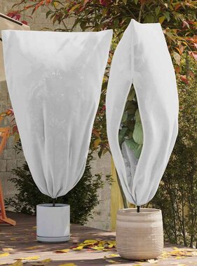 VidaXL Vorstbescherming Plantenfleece Covers 5 pcs Wit 1,55 x 1 m